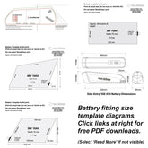 Battery Fitting Templates & Diagrams - free PDF download