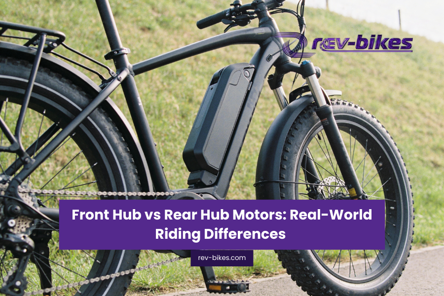Front Hub vs Rear Hub Motors: Real-World Riding Differences – Rev Bikes