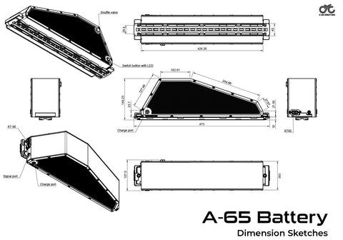 CYC A-65 Battery 64.8V 20Ah (1296Wh) with charger
