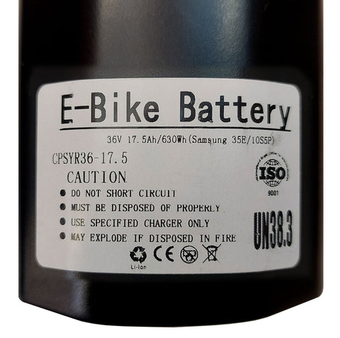 Dolphin battery, 36V – Rev Bikes