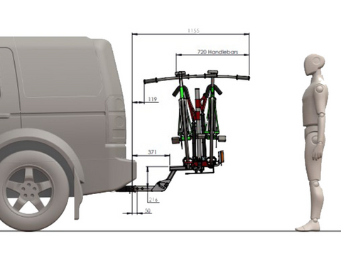 GripSport Adventure 2-Bike Tow Bar Rack