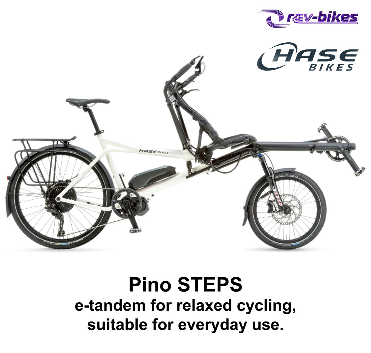 Hase Pino Tandem Bike, recumbent & upright