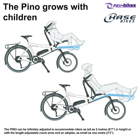 Hase Pino Tandem Bike, recumbent & upright