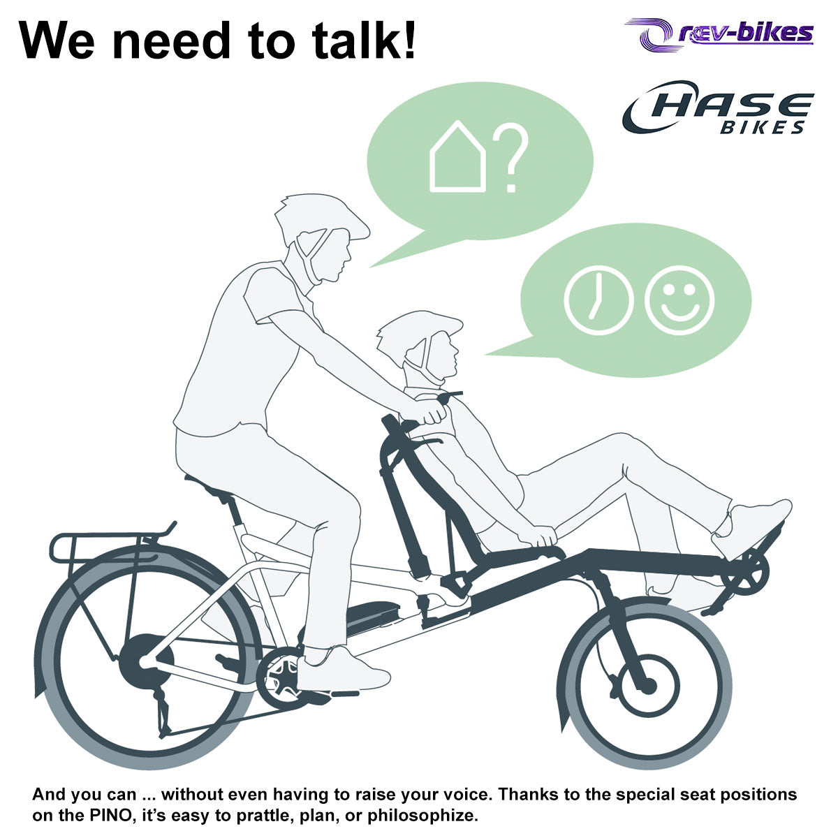 Hase Pino Tour Tandem Bike, with option for electric conversion